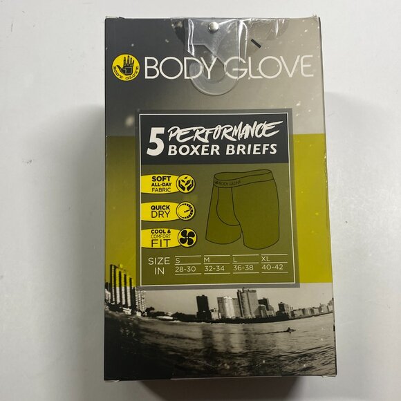 NWT Body Glove Performance Boxer Briefs - 5 Pack – Large - Picture 2 of 4